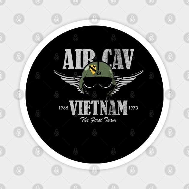 Air Cav Vietnam - Huey Pilot Helmet (distressed) Magnet by TCP